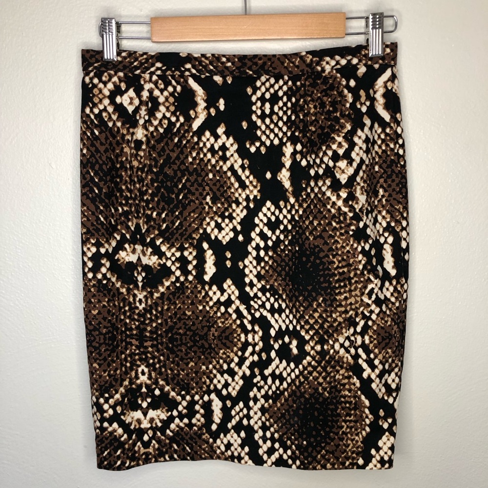 Michael Kors snakeskin print skirt